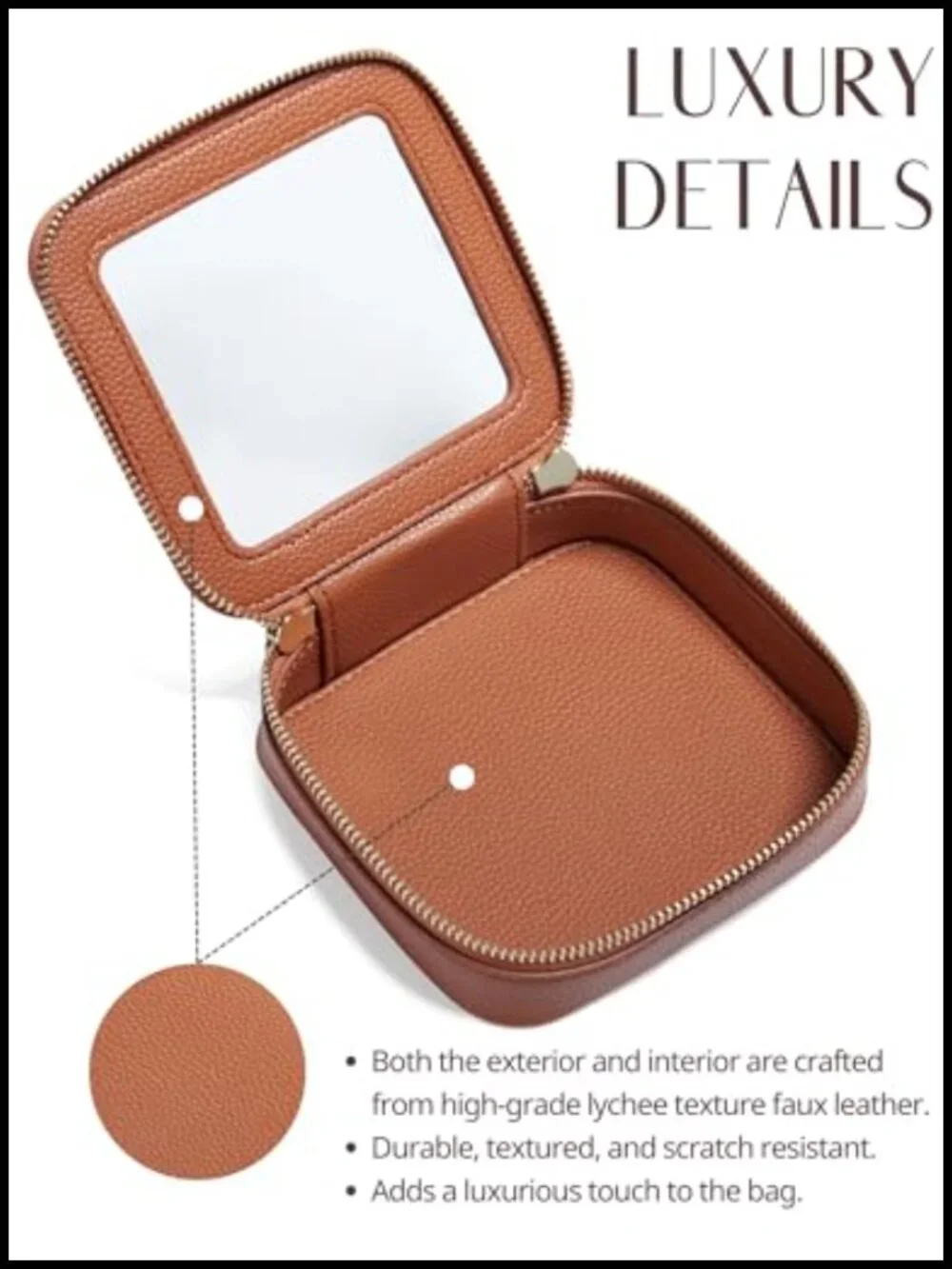 Clear Cosmetic Bag Toiletry Case Travel Transparent Makeup Organizer with Zipper
